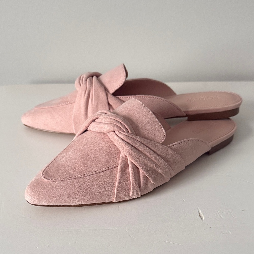 J. Crew Pink Knotted Mules